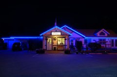 Rosedale Motel Office Evening